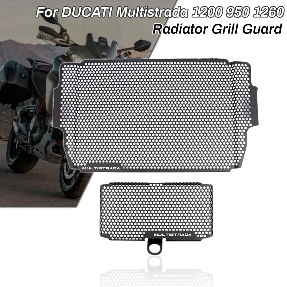 For I Multistrada 1200 950 1260 MTS1200 MTS950 2015-2019 Motorcycle Radiator Grille Guard Protector Grill Cover Protection