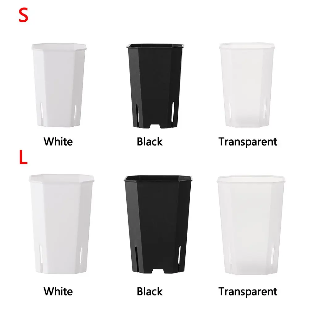 Plastics Side Hole Flower Pot Octagonal Square Pots Wholesale Succulent Flower Pots Resin Succulents Vientiane Pots Transparent