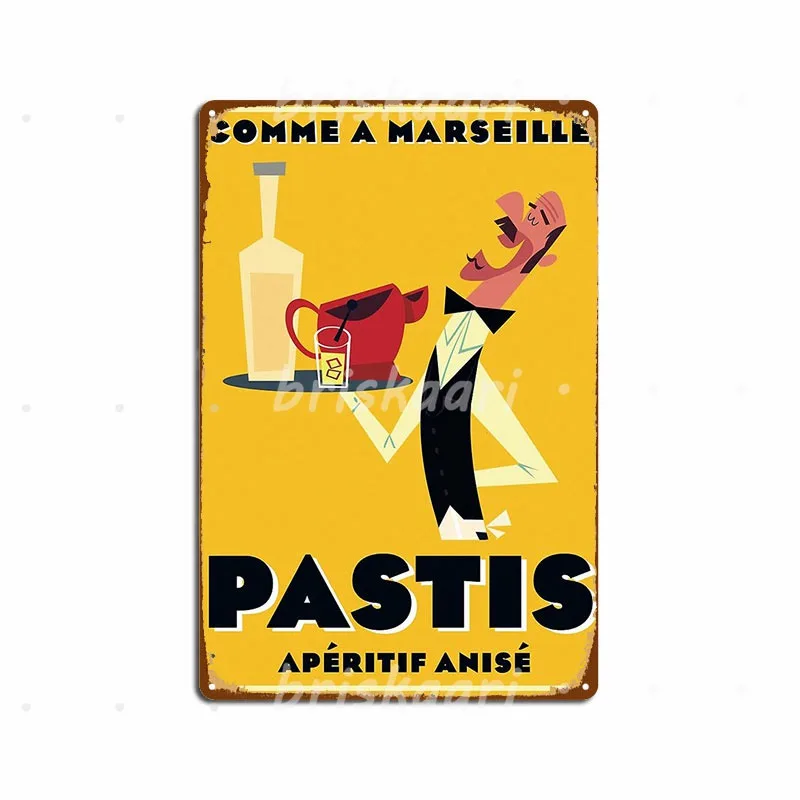 Pastis Poster Metal Signs Club Home Club Bar Customize Metal Posters