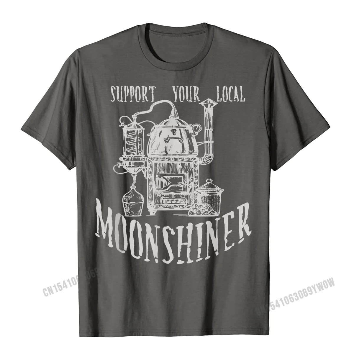 Support Your Local Moonshiner Funny Moonshine T-Shirt Men Slim Fit T Shirt For Men Cotton Tees Unique Classic