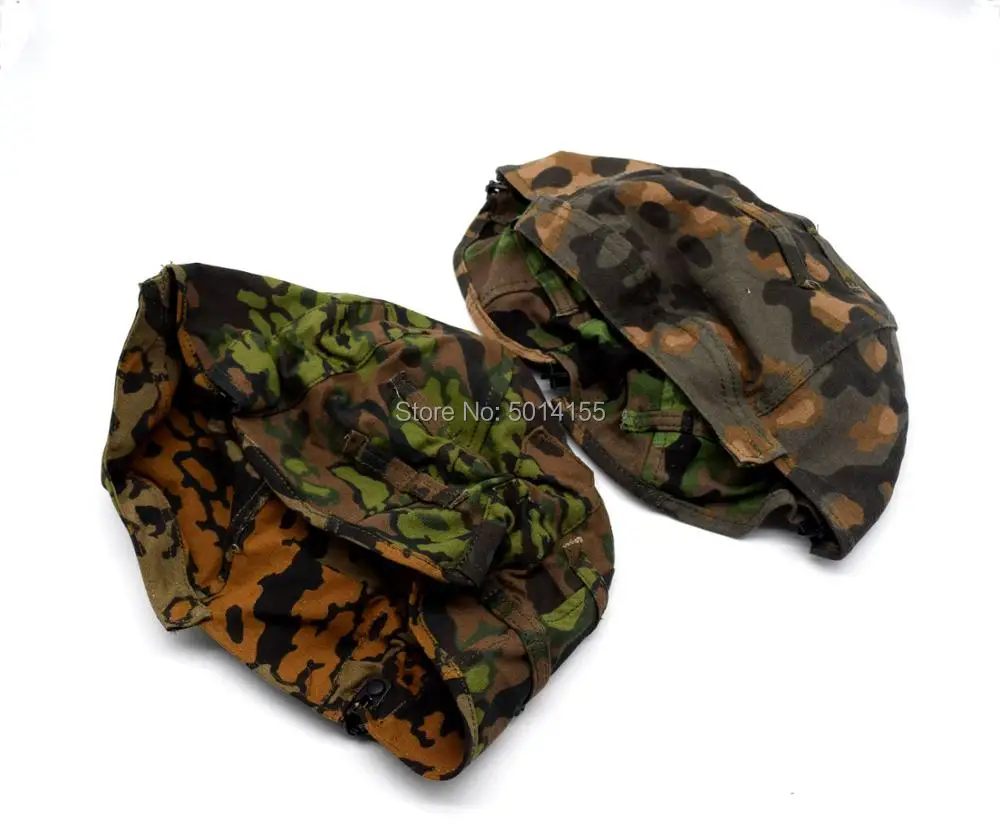 

2PCS Replica Reversible WWII German M35 Helmet Cover Spring W Fall OAK + Plane Tree Color