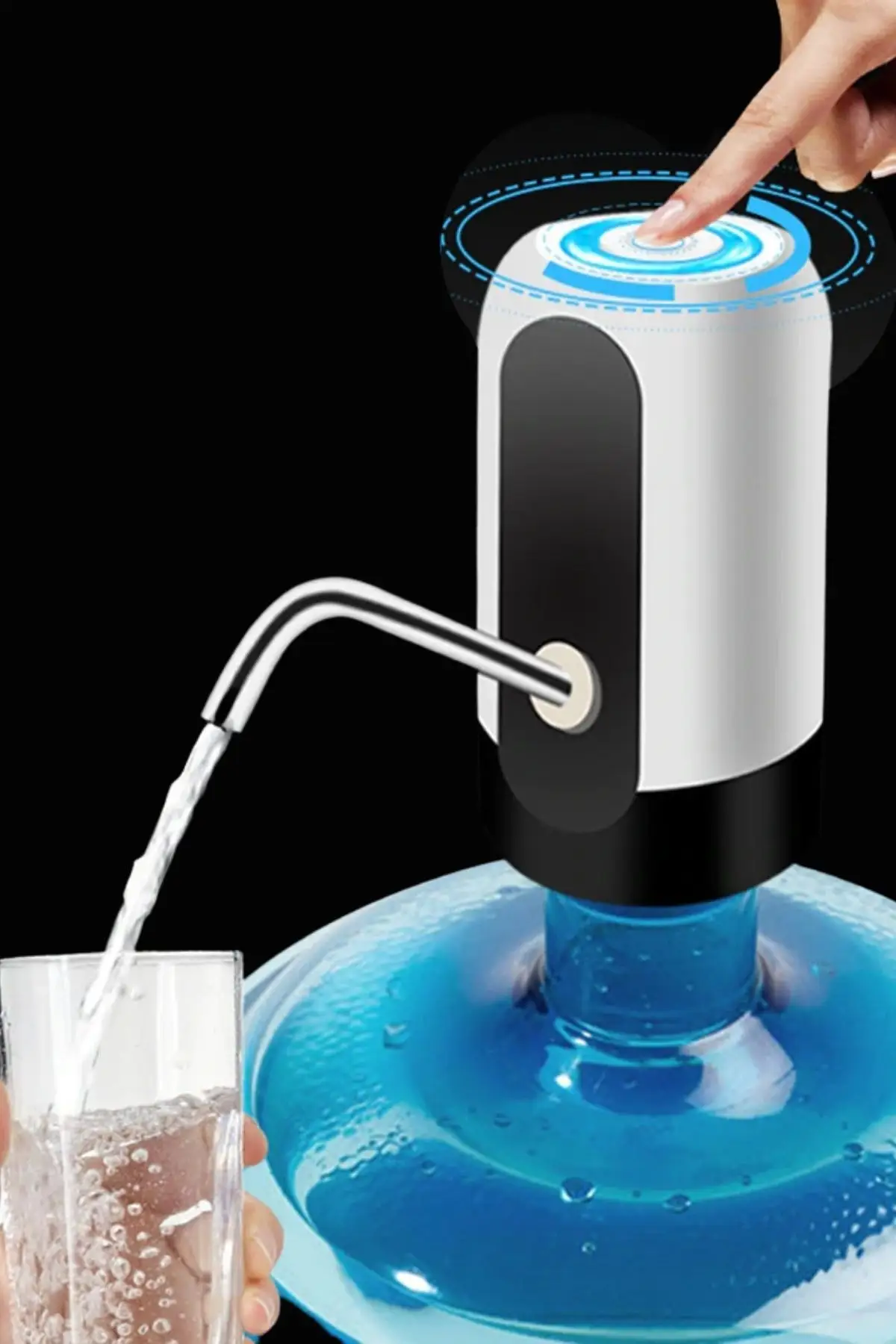 Bomba de botella de agua, dispensador de agua eléctrico automático con carga USB, con interruptor automático