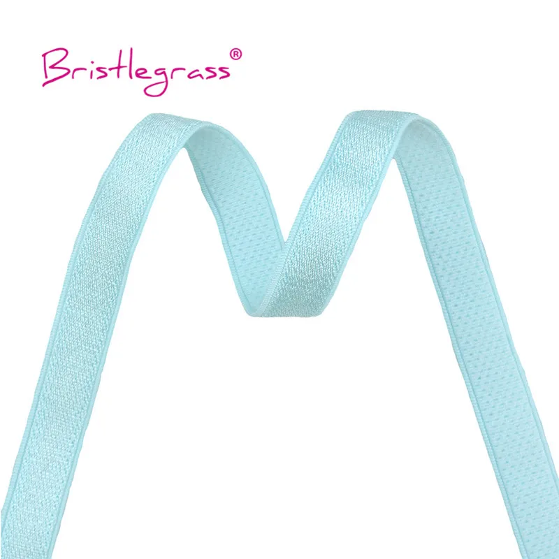BRISTLEGRASS 2 5 10 Yard 3/8" 10 mm glänzender Nylon-BH-Träger, elastisches Spandex-Satinband, Schulterband, Unterwäsche, Dessous, Nähbesatz – Detail 21