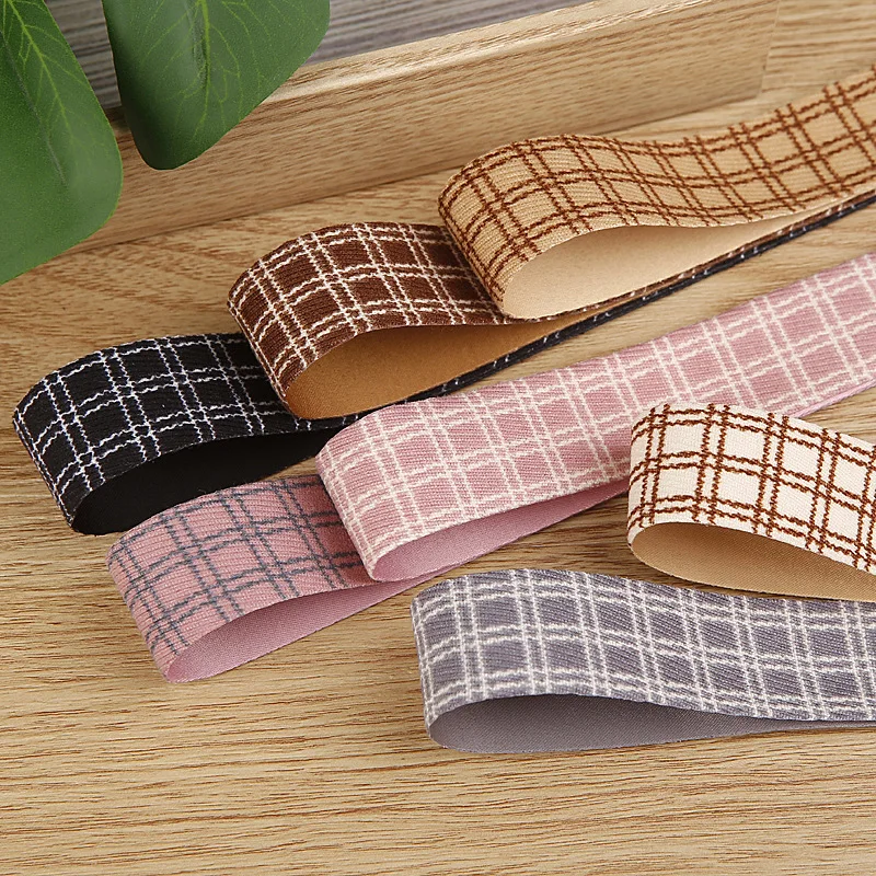 Plaid Ribbons Fabric Layerling Cloth Bow Material 15mm 25mm 38mm For DIY Craft Beret Hat Tie Handmade Accessories 1-1/4