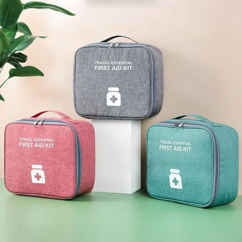 Portable Medicine Storage Bag Travel First Aid Kit Medicine Bags Organizer Camping Outdoor Emergency Survival Bag Storage Bag