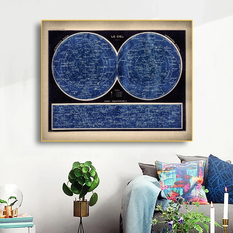 Custom Star Map - Phiên Bản Tiếng Pháp Thiên Ngôi
