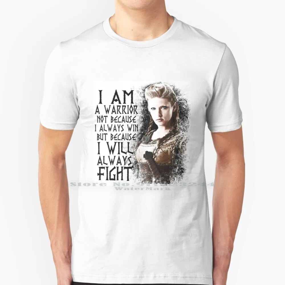 - Lagertha-I Am A 100% Cotton T Shirt Lagertha Tv Series History Channel Drama Fight Quote Tv Show Ragnar Tee Short Sleeve Long