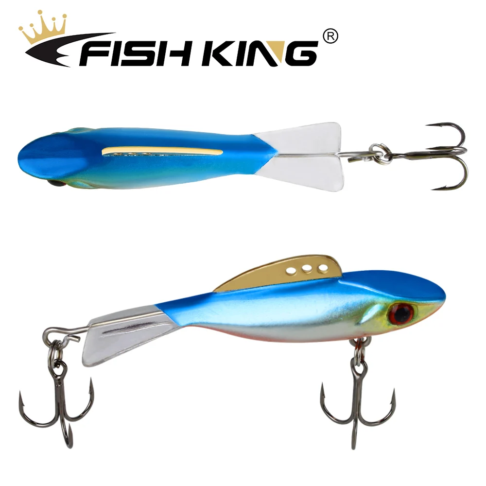 FTK 4g 8g 10g 17g Winter Fishing Lure Balancer 3D Eyes Ice Fishing Hard Lure Jig Artificial Bait With Treble Hook Pike