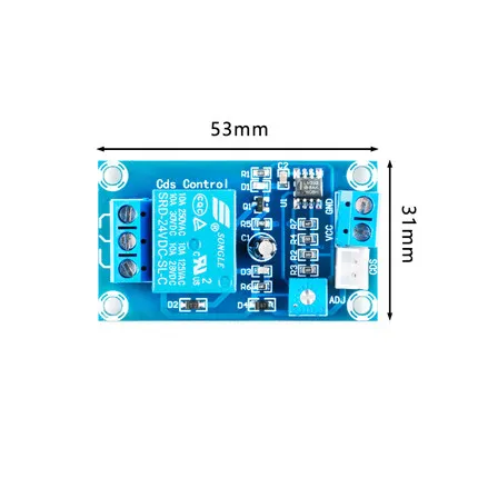 XH-M131 DC 5V 12V 24V 10A Light Control Switch Photoresistor Relay Module Detection Sensor brightness Automatic Control Module