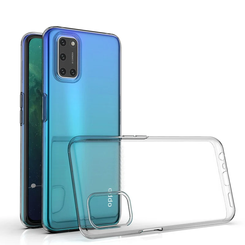 Phone Case For OPPO A55 A93 A15 A73 A53 A32 A31 A12 A11K A52 A72 A92 F11 F15 F17 F9 A9 A5 2020 Soft TPU Clear Transparent Case