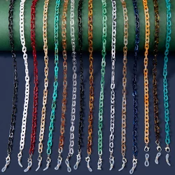 Bohemia Amber Acrylic Glasses Chain Women Leopard Resin Largand Chain For Glasses Sunglasses Hold Straps Cords Accessories