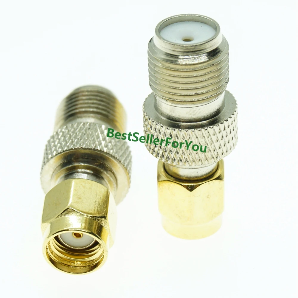 

F Type Female Jack to RP-SMA Male Plug Center RF Coaxial Adapter Connector