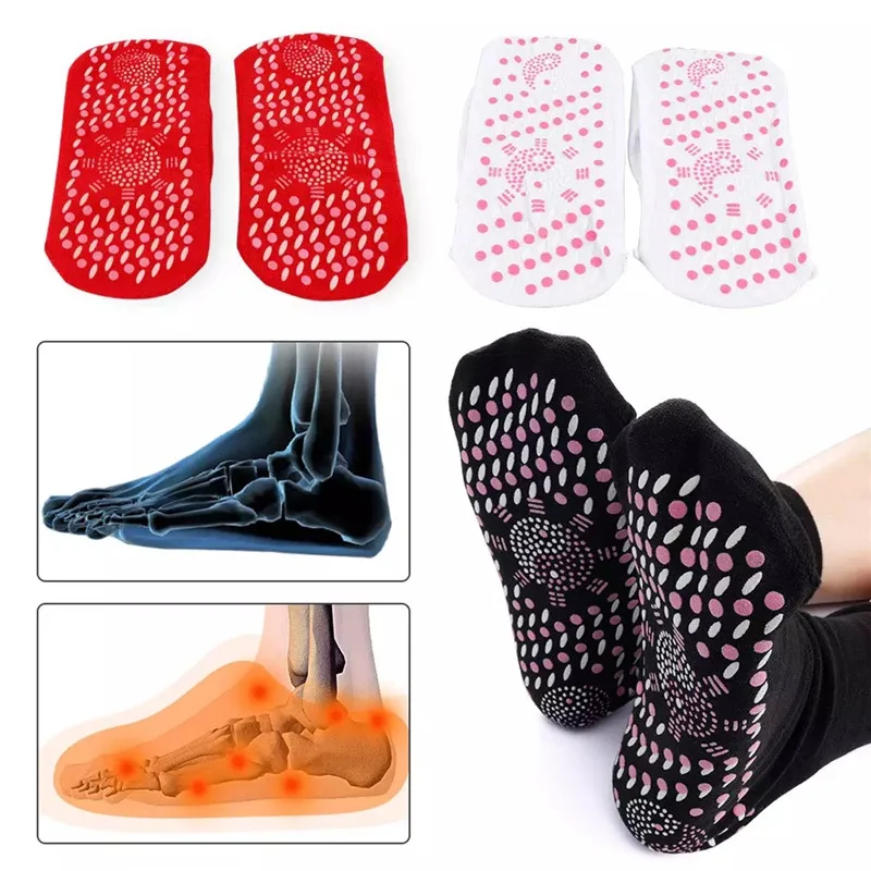 

1Pair Warm Foot Socks Self Heating Magnetic Tourmaline Therapy Health Socks Winter Outdoor Ski Fitness Thermal Sport Socks