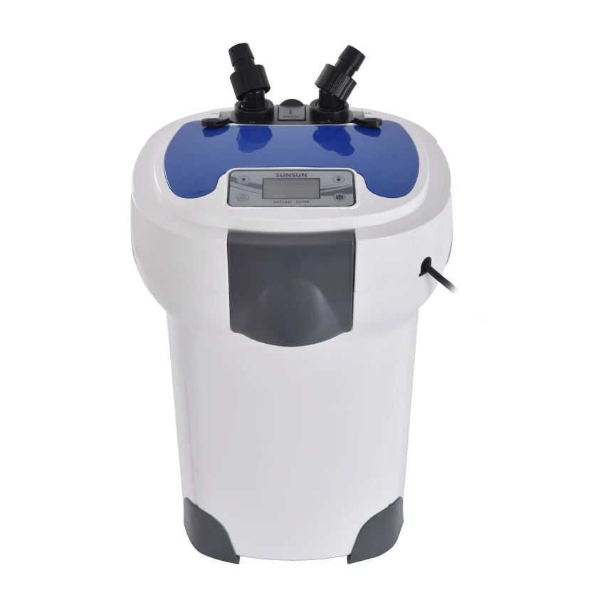 

HW-3000 Frequency Conversion Quiet Aquatic Biological Filter Barrel Outside Fish Tank Touch Screen Control Six Gears