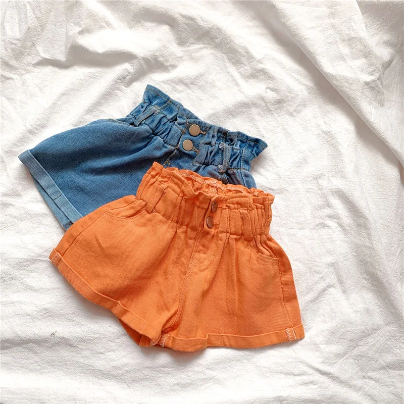 2024 Girl Summer  Kids Children Fashion Hot Jeans Denim Shorts Three Colors image 2