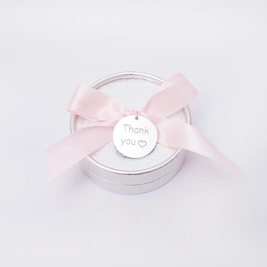 

Engraved Thank You Acrylic Mirror Round Tags With Hole For Birthday Party Wedding Gifts Decor Baby Baptism Favors