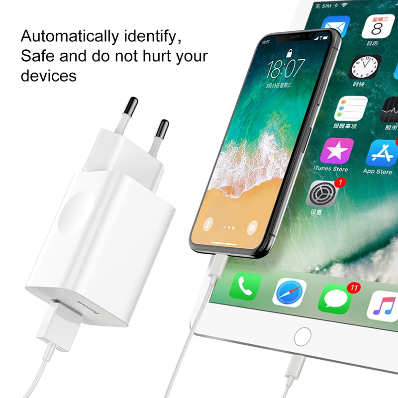 Baseus – chargeur USB 24W QC3.0, Charge rapide 3.0, adaptateur mural pour téléphone iPhone 12 11 Pro XS Max XR Xiaomi