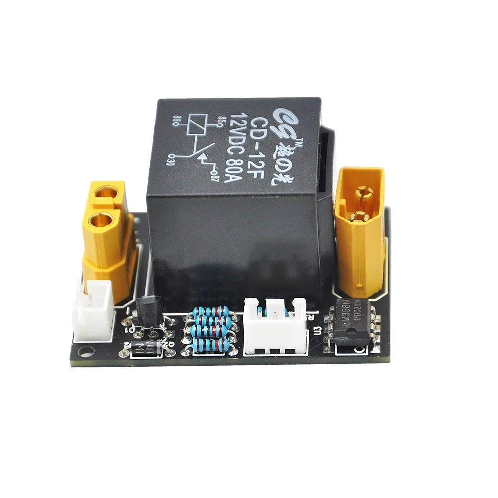 Excavator 12/24V 80A Power Switch Module With Voltage Display For RC 1/12 Hydraulic Excavator Bulldozer Dump Truck Upgrade Parts