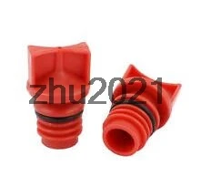 2PCS Red Plastic Shell 18mm Male Thread Dia Air Compressor Oil Plugs