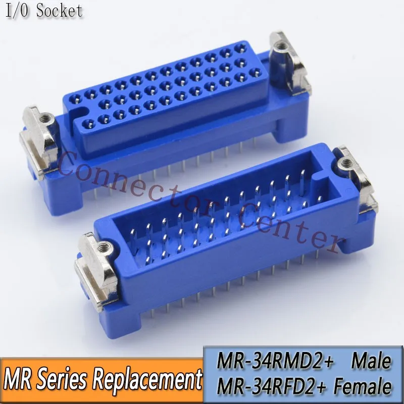 

MR series of connectors 34Pin PCB male Female Compatible With MR-34RMD2 MR-34RFD2