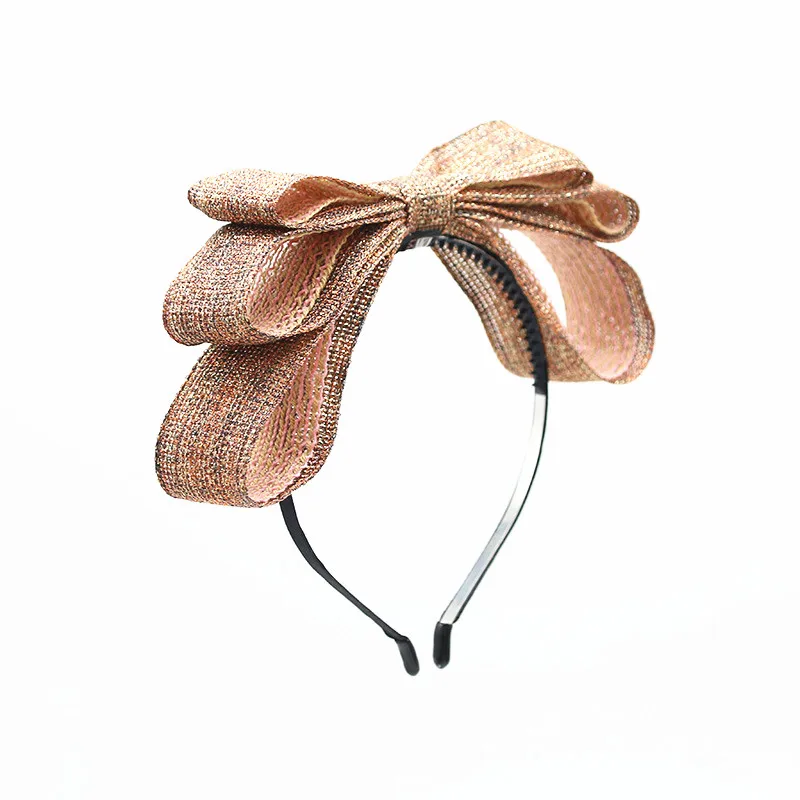 Fashion  New bow Hair Accessories For Women Hairband Turban Wide Side Hair Hoop bow Hairband Wholesale