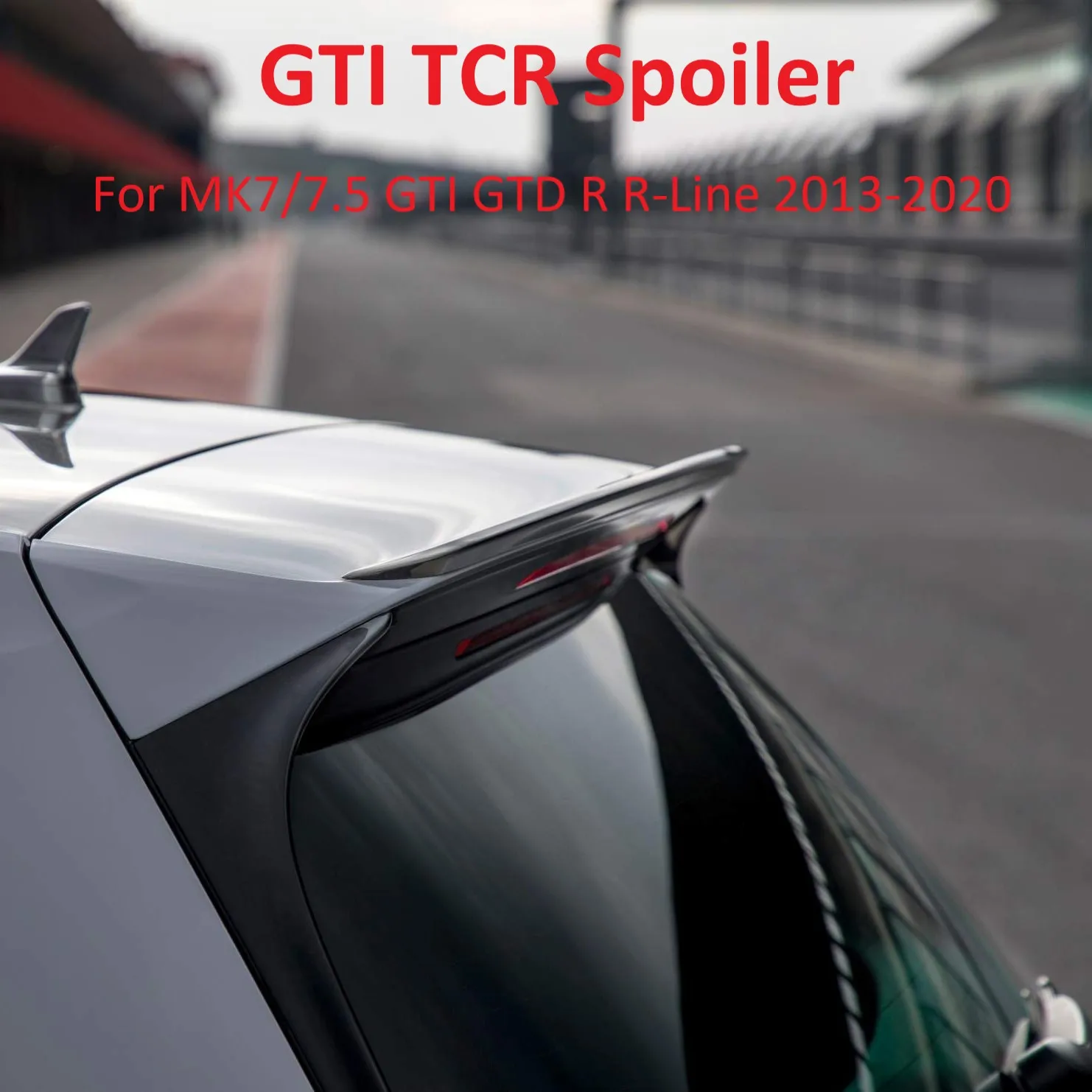 Czarny błyszczący tylny spojler dachowy TCR dla Volkswagen Golf MK7 MK7.5 GTI GTD R r-line 2013-2020