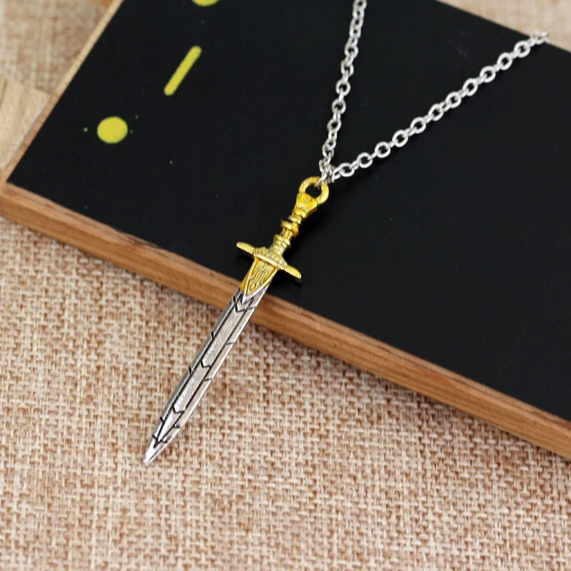 1pc A Lot Percy Jackson Sword Necklace Men And Women Fashion Jewelry Gifts High Quality Zinc Alloy Accessories