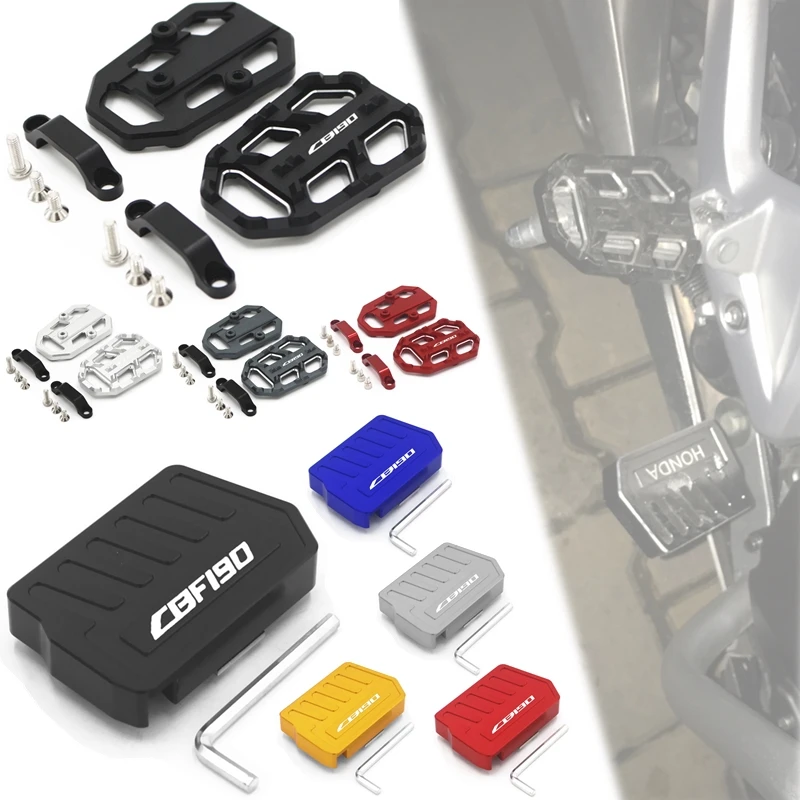 For Honda CB190R CB190X CB190SS  Motorcycle Billet Wides Footrest Enlarge Footpeg Anti Skid Pedal Brake Pedal Accessories