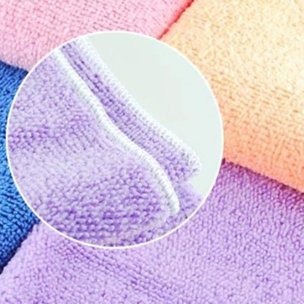 Car Wash Towel Water Absorbent Microfiber Soft Car Washing Brush Solid Color Fast Drying Hand Towel Car Washer