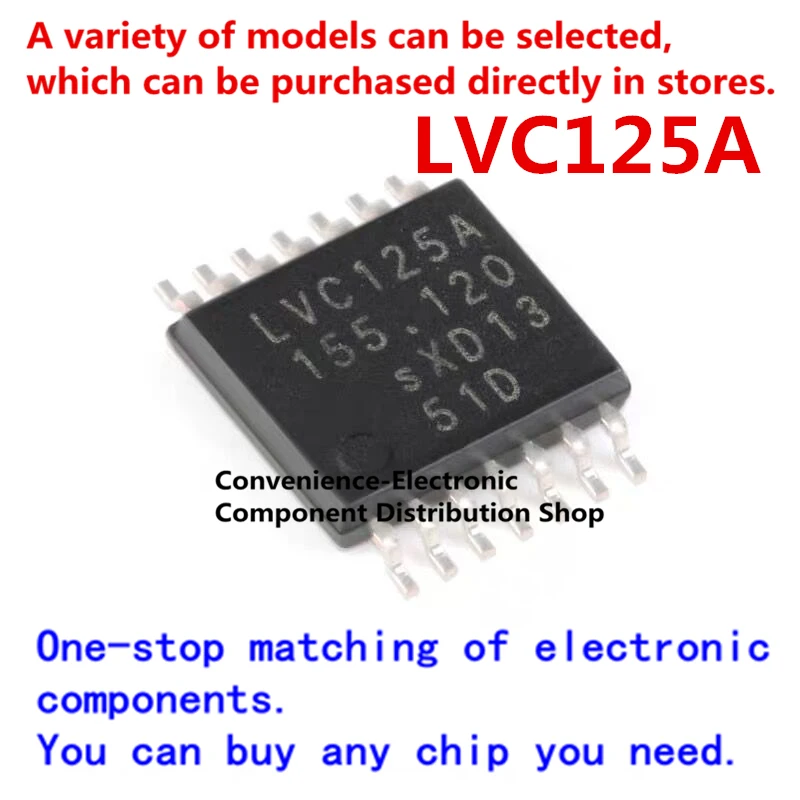 10PCS/PACK LVC125A SN74LVC125APWR 74LVC125APW,118 TSSOP-14 quad 2-input OR gate logic chip