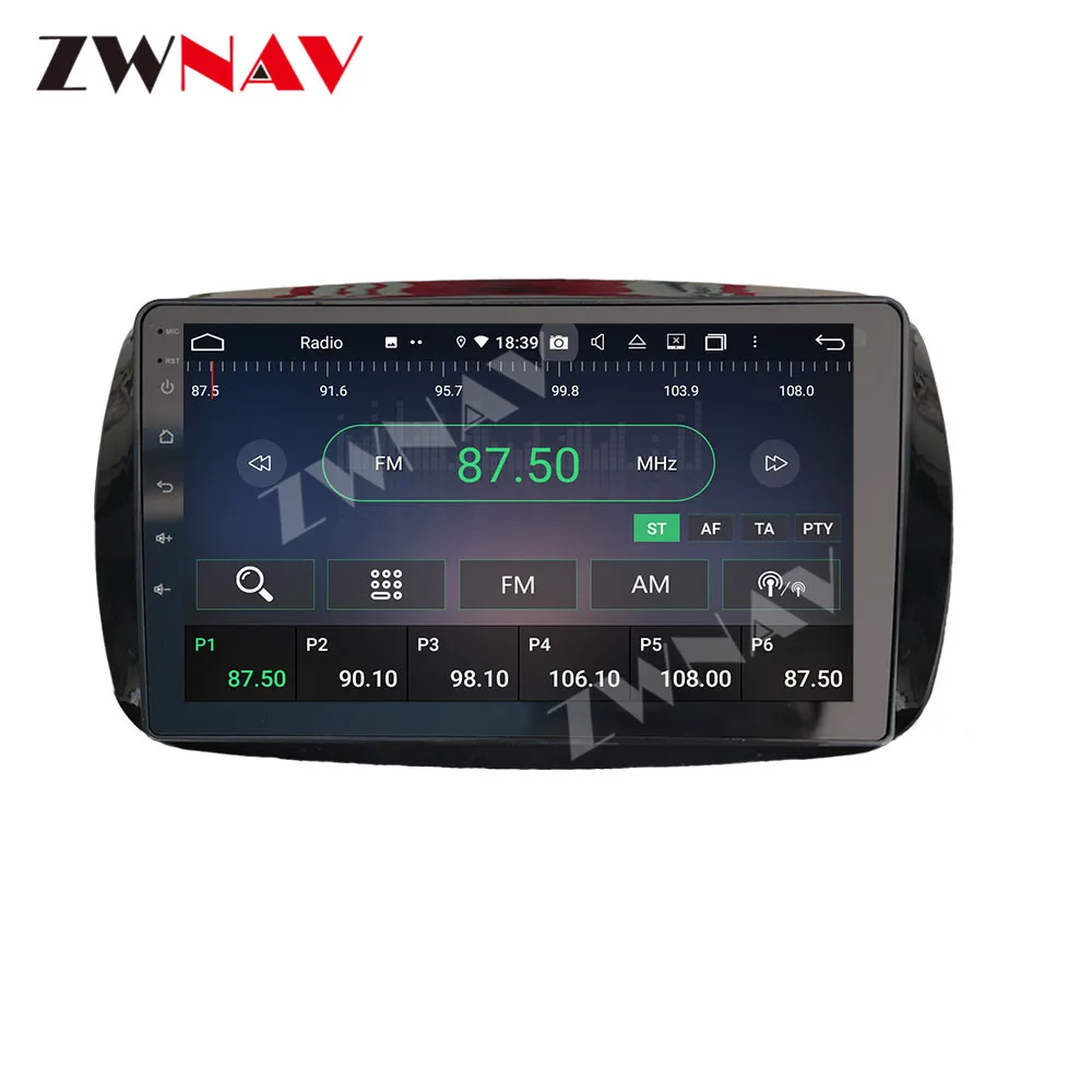 2 din IPS screen PX6 Android 10.0 Car Multimedia player For Benz Smart 2016 car Auto audio radio stereo GPS navigation head unit