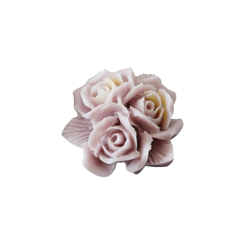 3D Rose Silicone Soap Mold Chocolate Mould Ice Tray Molds Christmas DIY Homemade Soap Aromatherapy plaster Moulds Cake Deco Tool