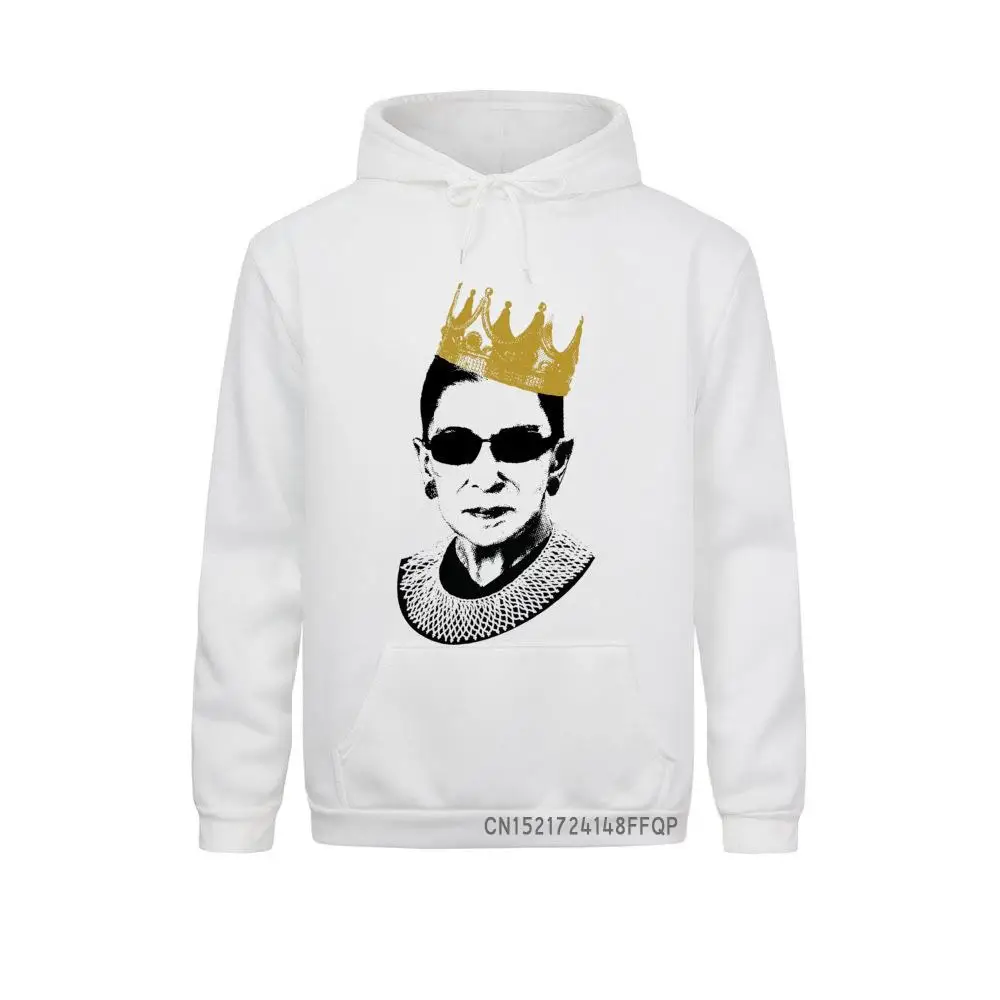 

Men Hoodies Pullover Adult Notorious RBG Ruth Bader Ginsburg Crown Ink Art Your Sweatshirts Guys Graphic Coat