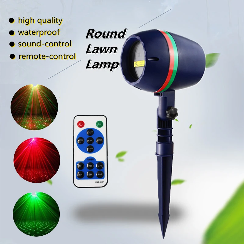 Laser Projector Stars Lights Christmas Red Green Static Twinkle With Remote Waterproof Outdoor Garden Decoration for Halloween