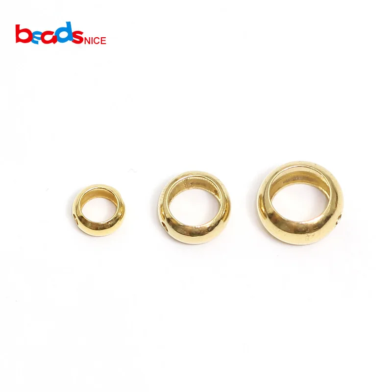 

Beadsnice ID39806smt2 5pcs/lot Gold-Filled Round Beads Spacers Crimp Beads for Bracelet Necklace Jewelry Making Wholesael Supply