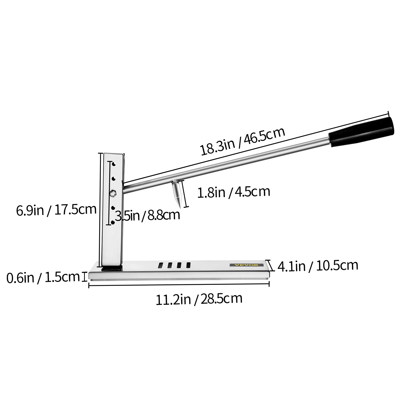 VEVOR หอยนางรม Shucker เครื่องปรับความสูงเครื่องมืออาหารทะเล W/ขยายสแตนเลสเปิดหอย Clam ในบุฟเฟ่ต์