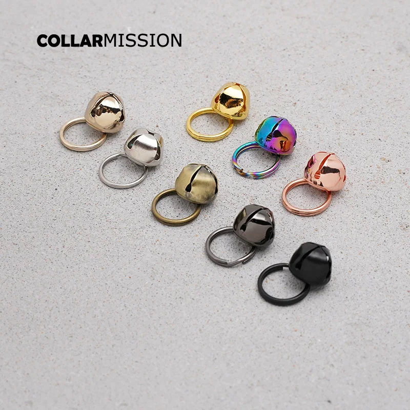 1pc Retailing DIY accessory 12mm lovely have the bell for cat collar high quality plated metal buckle 8 colours