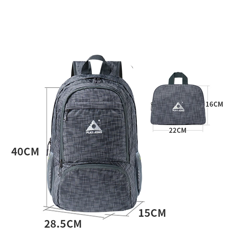 Foldable Waterproof School Backpack, Outdoor Travel Bag, Folding Lightweight Bag, Sport Bag, Hiking, Camping, Trekking