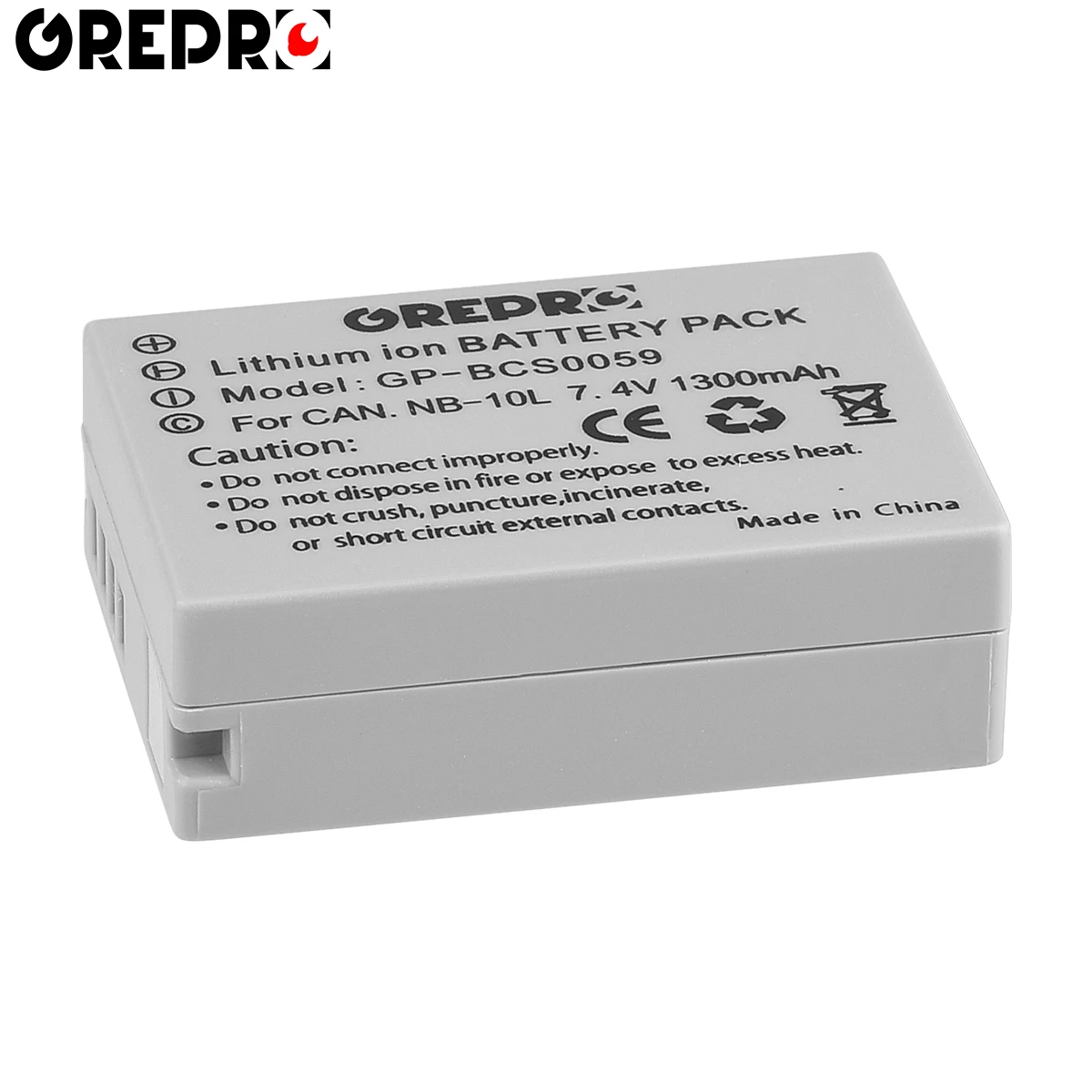 Bateria NB-10L de 1300mAh + carregador NB 10L com porta tipo c para câmera Canon PowerShot G1 X, G3 X, SX40 HS, SX50 HS, SX60 HS