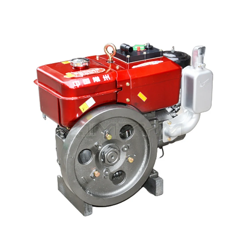 ZR192 Agricultural Single-Cylinder Water-Cooled Diesel Engine Boat Power Electric Diesel Engine 2400R/M 10-horsepower 220V