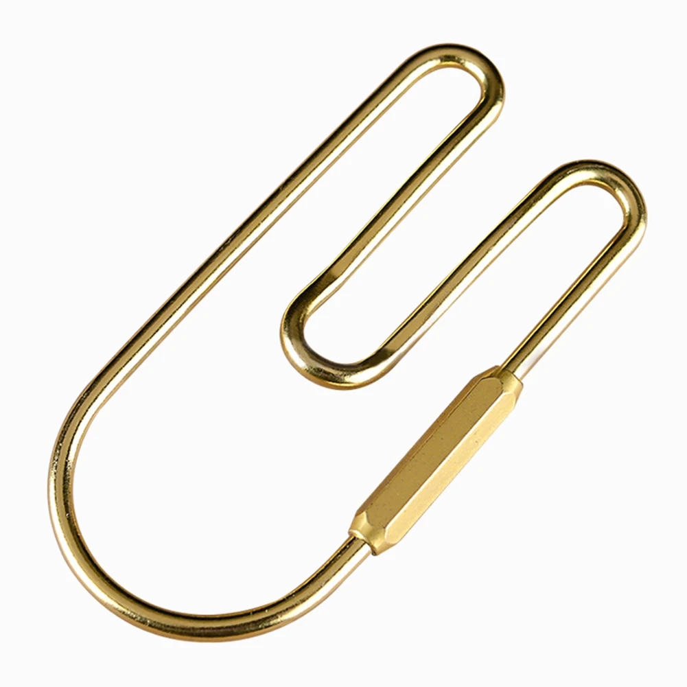Keychain Unisex Vintage Brass Loop Keychain Car Golden Key Organizer Holder Keyring Decoration Key Rings Women Men DIY Key Chain