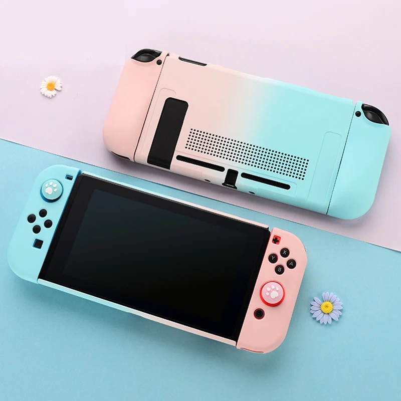 

Gradient Color Switch Shell Soft Cover Box Anti-fall Protective Case Joy-Con Controller Housing For Nintendo Switch Accessories