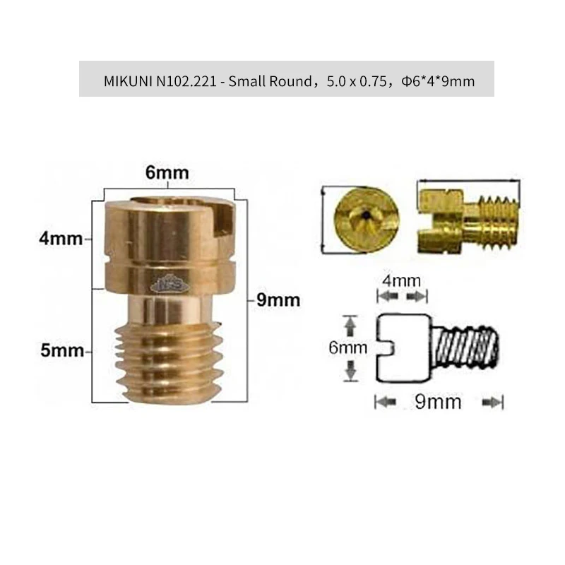 ZS MOTOS 10Pcs/set Carbureot Main Jet Kit Set Motorcycle Carburetor Main Jet Kit For MIKUNI #80-#152.5 Choose Ten Freely