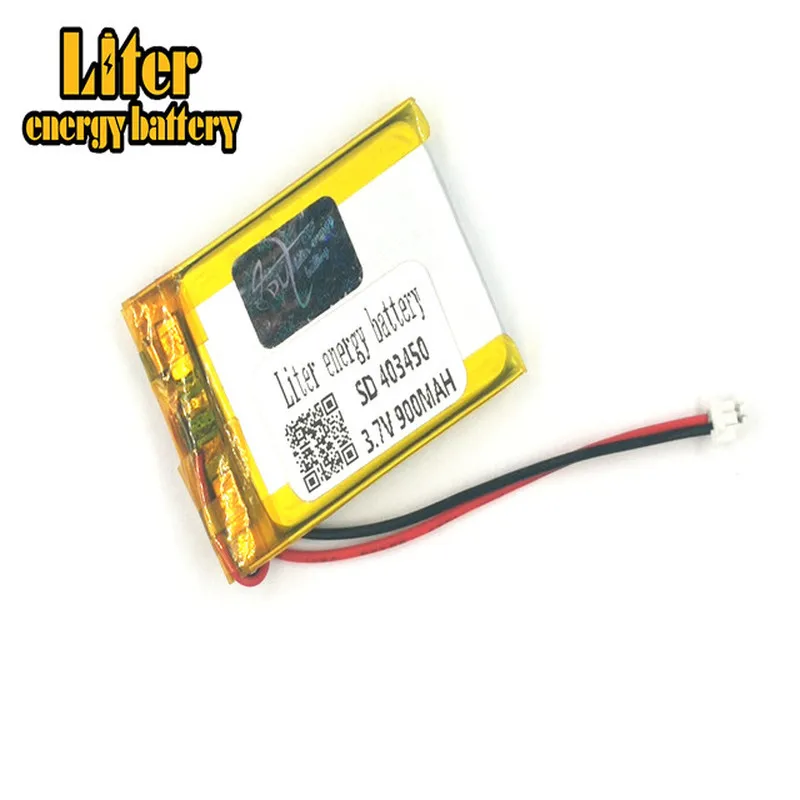 1.5MM 2pin connector 403450 3.7V 900mah rechargeable lithium-ion battery for e-books GPS PDA Car recorder