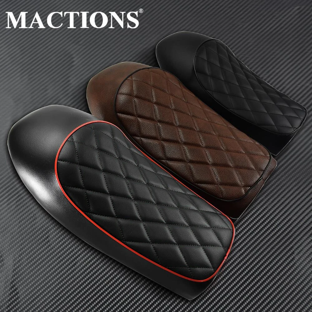 Motorcycle Cafe Racer Seat Vintage Cushion Hump Saddle Flat Seat For Honda  CB CL GN CB125S CB200 CB350 CB400 CB500 CB550 CB750