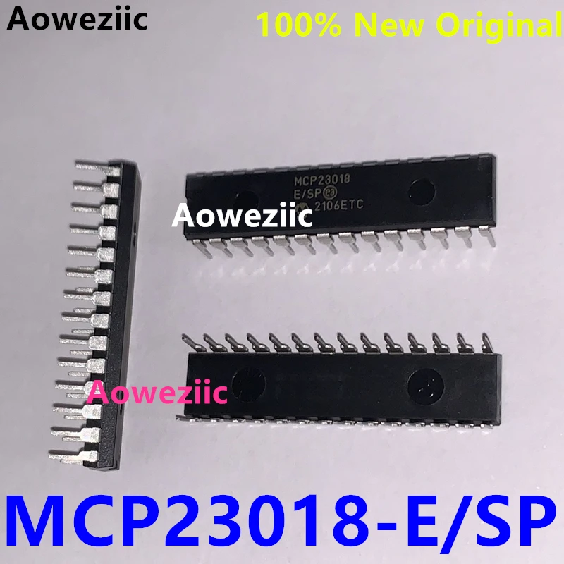 Aoweziic 1PCS-2PCS-5PCS-10PCS Pptional MCP23018-E/SP DIP-28 MCP23018-E SP MCP23018 23018 I/O Extender 100% New Imported Original