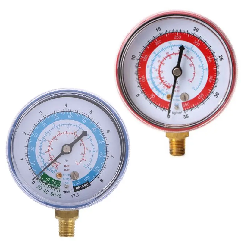 2021 New New Air Conditioner R404 R134A R22 Refrigerant Low Pressure Gauge PSI KPA Blue