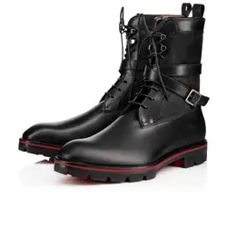 Qianruiti winter Split Leather Wterproof Men Boots Chelsea Lace-Up Man Fashion Ankle Outdoor Boot height increased