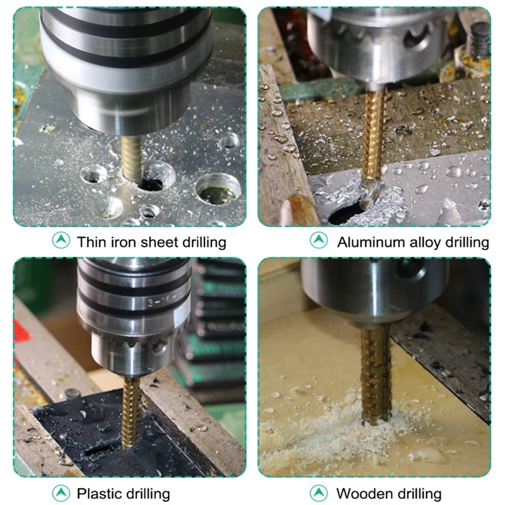 WENXING 10Pcs HSS เจาะชุด Bit 3-13มม.เจาะเหล็กความเร็วสูงสล็อต135องศา Beveled ใบมีด power เจาะเครื่องมือสำหรับไม้โลหะ