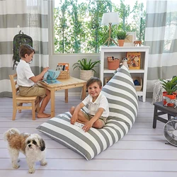 Knuffeldier Bean Bag Stoel Banken (Cover Alleen) Voor Kinderen En Volwassenen, canvas Gevulde Seat Organizer Comfortabele Baby Sofa